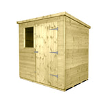 6x4 Superior Pent Shed, Door Right